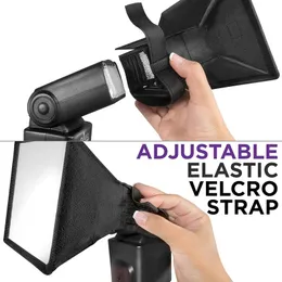 SLR Flash Diffuser Reflector Mini Softbox Po Diffuser Square Square Soft Box لـ Canon Sony Cameras Light 240104