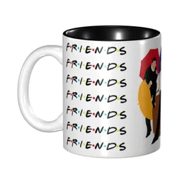 Multiple colored mugs with inner colors for drinking with friends, healthy moments, ceramic mugs for family gatherings, leisure parties with friends