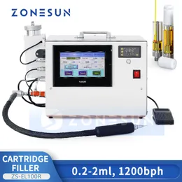 Zonesun ZS-EL100R Filling Machine Liquid Juice Oil Cartridge Atomizer Vial Spruringe Handhållen liten produktion