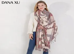 Модный зимний шарф для женщин, кашемировый теплый плед, одеяло, женские шарфы и шали4008137