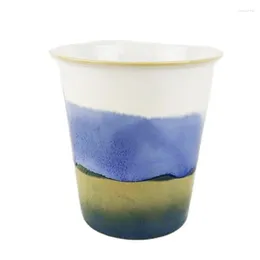 Кружки Портативная ручная роспись чашка для чая с молоком Ретро Европейский стиль Керамическая кружка Спорт на открытом воздухе Напиток