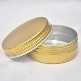 Vorratsflaschen Großhandel 60g Aluminiumboxen Creme Schmuck Gold Gewindedosen Kosmetikbehälter 68 27mm