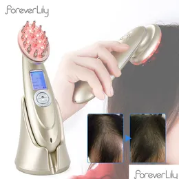 Hair Brushes Electric Laser Growth Comb Infrared Ems Rf Vibration Masr Miclogurrent Care Loss Treatment Regrowth Drop Delivery Produ Dhe39