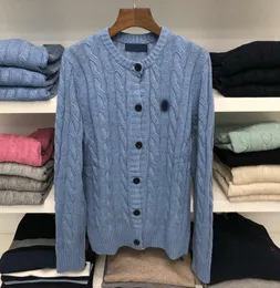 Luxo outono e inverno mulheres suéteres designer ralph em torno do pescoço camisola torção pulôver pônei bordado top laurens jumper cavalo mulheres outono h331 #