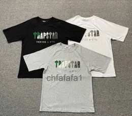 Motion Design Spring Summer Trapstar T-shirt Men Women Green White Towel Embroidery Short Sleeve t Shirt Set Versatile Comfort Cotton 23ess F9YNGDUR GDUR