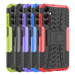 Armadura para samsung galaxy s24 ultra a14 a24 a05 a05s a15 a25 a34 a54 s23 fe caso suporte duro silicone cor capa de proteção