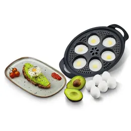 6 In1 Egg Poachers Egg Cooker Tools For Thermomix TM5 TM6 TM31 Eggs Steamer Mold Tray Stand Kitchen Baking Mould Cooking Utensil 240105