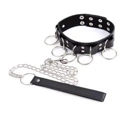 Jogos adultos feminino metal corrente pescoço restrição cão escravo colar bondage adulto brinquedos sexuais para her5682012