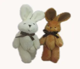 Perakende H11cm Peluş Peluş Mini Tavşan Çat Tie Bunny Ortak Hayvanlar Karikatür Buket Bebekler Dolgulu kolye Yumuşak Oyuncaklar6188376