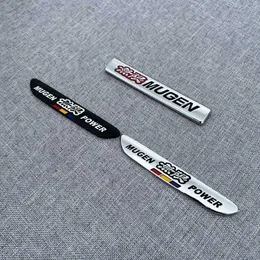 ملصقات السيارة 3D Metal Mugen Power Badge Grill Emblem Car Body Fender Sticker Secal Honda JS