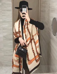 Шарфы, кашемировый шарф для женщин, шали, толстые теплые хиджабы, дизайнерские зимние палантины, одеяло15867642