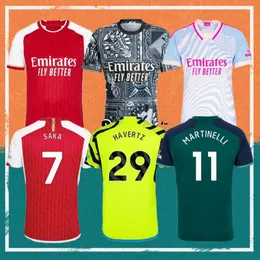 Gunners G.Jesus Havertz Soccer Jersey Men Kids Kits Football Shirt 2024 Arsen Thomas Trossard Rice Tierney Smith Rowe Shirt Saliba Odegaard Saka Martinelli onmorms