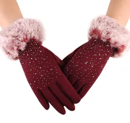 Fashion Women Winter Outdoor Sport Warm Wrist Gloves Luvas femininas para o inverno female gloves cute Luvas de inverno Full F9457378