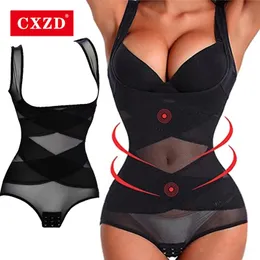 السترات cxzd bodysuit نساء ملابس ملهية مشكل البطن غمد الخصر مدرب مشد النمذجة اختزال البطن.