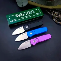 New ProTech Runt 5 AUTO Folding Pocket knife S35VN steel Blade CNC Aviation Aluminum handle camping outdoor EDC Knives