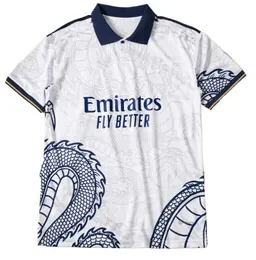 2023 2024 Bellingham Vini Jr Soccer Jerseys Tchouameni Football Shird Real Madrids Camavinga Alaba Rodrygo Men and Kids Kit Uniform Chinese Dragon 642
