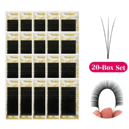 Misslamode All Size 16Rows/Tray Mix الفردية Mink Eyelashes Extension Loome Soft Eassions Extension Supplies 240104