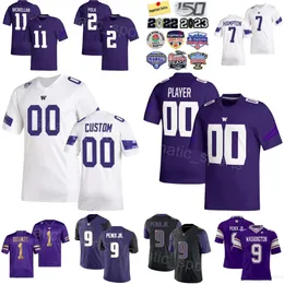 Team University Football 7 Dillon Johnson Jersey Washington Huskies College 8 Will Nixon 1 Rome Odunze 2 Jalynn Polk 11 Jalen McMillan 9 Michael Penix Jr Prosphere