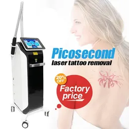 Vendita calda Laser verticale a picosecondi Laser Nd Yag Rimozione indolore del tatuaggio Eyeline Lipline Lavaggio 3 sonde Skin Resurfacing Pigmento Rimuovi salone