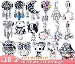 Plata Charms of Ley 925 Silver Dream Catcher Series Fit 925 Oryginalne bransoletki Pulseira DIY 2021 NEW280P4098789