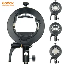 Godox S2 Bowens Mount Flash S-type Holder Bracket for Godox V1 V860II AD200 AD400PRO Speedlite Flash Snoot Softbox 240104