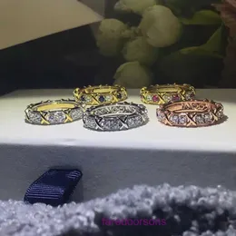 Tifannissm Designer Rings designer jewelry ring internet celebrity new cross full diamond color separation is super exquisite and Have Original Box