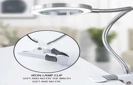 Lámparas de mesa Lámpara LED multifuncional con clip con lupa Protección para los ojos Lámpara de lectura Maquillaje de belleza Tattoo2519366