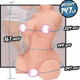Items massager sex sex massagersex massagerReal Person Upper Body Silicone Solid Doll Mature Female Male Big Butt Pussy Hip Inverted Adu