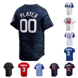 Anpassa 23 Michael Harris II 11 Orlando Arcia 38 Pierce Johnson Baseball Jersey 26 Raisel Iglesias 5 Ron Gant 12 Sean Murphy 99 Spencer Strider Yth-6xl Storlek