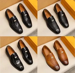 Luxueux affaires Oxford chaussures en cuir hommes respirant en caoutchouc formel chaussures habillées de créateur mâle bureau chaussures plates de mariage chaussures Mocassin Homme