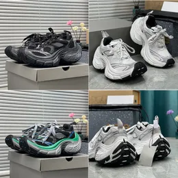 24sss Novo chegada Triple S Casual Shoes 10xl Sneakers Designer Womens mass moda tendência respirar plataformas de ilhas Casais Sneakers com tamanho de caixa 35-46