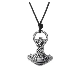 GX008 Neue Vintage Pagan Charms Amulett Viking Hammer Metall Religiöse Anhänger Europäischen Stil Halsketten Für Man7409496