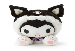 Brinquedo de pelúcia de 28 cm e 3 cores Shiba Inu transformado em um cachorro canela Kuromi boneca menina dormindo com travesseiro 31216698147