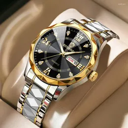 Wristwatches 2024 Fashion Business Watch Men Warterproof Sports Mens Top Clock Male Quartz Wristwatch Relogio Masculino