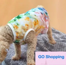 Celebrità di Internet Stesso stile Gilet per cani tinto in massa Abbigliamento per cani di marca di moda Abbigliamento per animali domestici per cani di piccola taglia primaverile ed estivo
