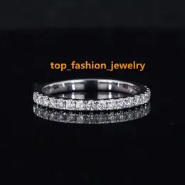 Fabrik Großhandel handgemachte Hochzeit Band klassische Design Schmuck 18K Gold Lab Grown Diamant Schmuck Frauen echte Moissanit Ring