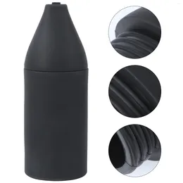 Flytande tvåldispenser tom silikonflaska pressa påfyllningsbar skål tvättmedel handatomizer (svart)