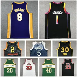 KIDS KID BOY Basquete Jerseys yakuda loja on-line College Wears dhgate BANCHERO BALL CURRY PAYTON RODMAN 8 Bryant 32 Malone Booker Irving atacado popular