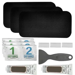 12pc Trampoline Patch Repair Kit Rectangular Large Size Trampoline Mat Repair Set For Tear Or Hole Fixing Trampoline Accessories 240104