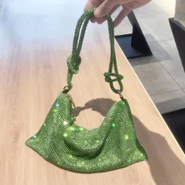 Stilista Hobo Borse a tracolla Donna Maniglia Brillanti Strass Pochette da sera Borse in cristallo e borsa per matrimonio 240104