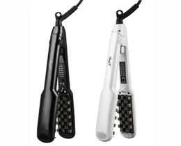 Hair Volumizing Iron 2 IN 1 Hair Straightener Curling Ceramic Crimper Corrugated Curler Flat Iron 3D Fluffy Hair Styling Tool 53 29154120