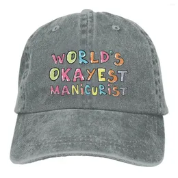قبعات الكرة في العالم على ما يرام مانيكوريو بيسبول كاب للجنسين القطن القطن القبعات الفنانين القبع