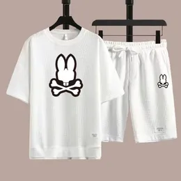 Marka Erkek Tişörtleri Kafatası Tavşanı Desen Üst Pamuk O yaka Kısa Kollu Tshirt Baskı Hayalet Tavşan Polo Gömlek Yaz Mens Tee Lüks Tasarımcı Tshirts Yarım Kollu M-4XL