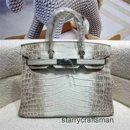 Tygväskor Designer Himalaya Crocodile Handväskor Handgjorda väska 30 Storlek Crocodile Skin Bag WN-7B71