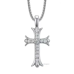 Ожерелье Cro Necklac с подвесками из бриллиантового креста для мужчин и женщин Цепочки для свитера Ожерелье Дизайнерское дизайнерское ожерелье 140 738