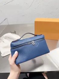 2024lp19 bolsa de noite bolsa saco feminina loro piano designer ombro crossbody lichchee padrão de chão de gado