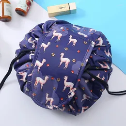 Borse per cosmetici Borsa con coulisse Portaoggetti da viaggio di grande capacità Portatile e semplice