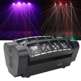 Luzes movendo a cabeça luzes led 8x3w rgbw aranha movendo a cabeça luz 3in1 led efeito tira luz estroboscópica controle dmx dj luz laser para discoteca