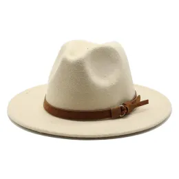 Wildleder-Gürtelhüte, Fedoras, breite Krempe, Panama-Filzhut für Damen, Party, Kirche, Jazz, Top-Cap, britische Herren-Kleiderhüte, Sombreros