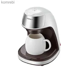 Kaffeemaschinen Neue tragbare Home Mini Maker Tropf vollautomatische 220V waschbare Geräte für OfficeL240105